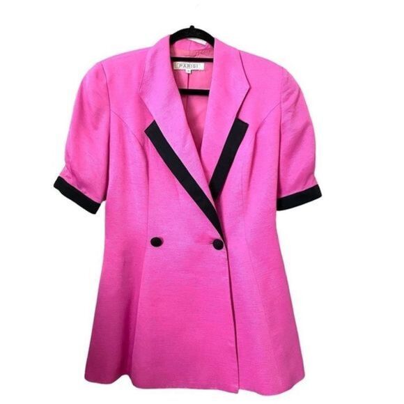 ‎PARIGI Bright Pink Blazer VINTAGE - Picture 1 of 5